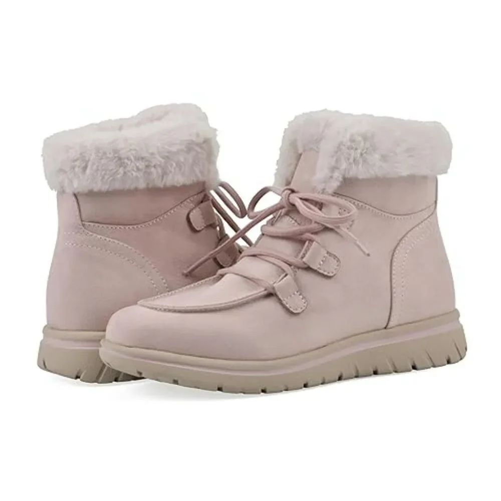 CLIFFS BY WHITE MOUNTAIN Women's Harrison Cushioned Lace-Up Ankle Bootie Sz 7.5